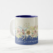Amour - Floral - Mug de café (Devant gauche)