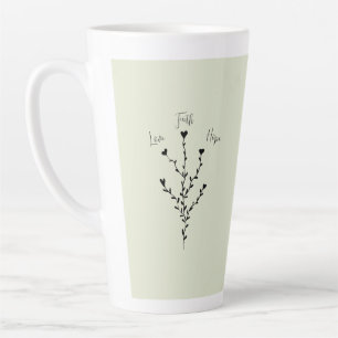 Amour Foi Espoir dans Green Tall Coffee Mug