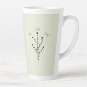 Amour Foi Espoir dans Green Tall Coffee Mug (Droite)