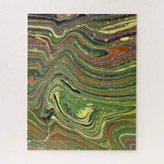 Amour Fou 2 Puzzle Vert Abstrait Fou (Vertical)