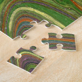 Amour Fou 2 Puzzle Vert Abstrait Fou (Côté)