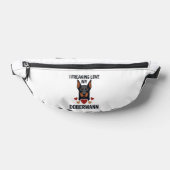 Amour fou pour le chien Dobermann Cœurs rouges_1 (Poser)