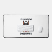 Amour fou pour le chien Dobermann Cœurs rouges_1 (Clavier et souris)