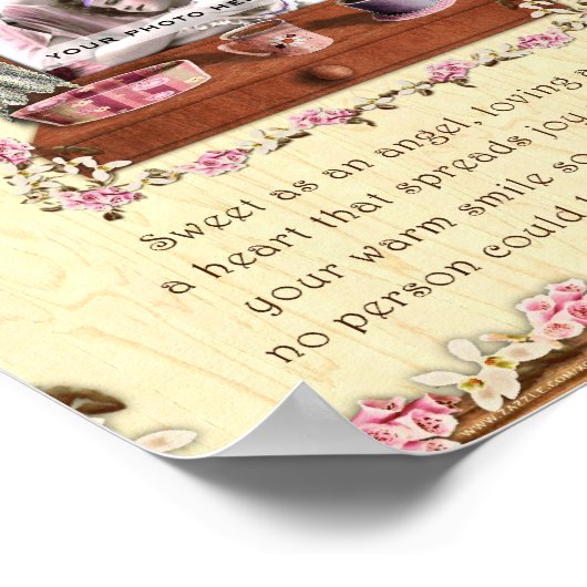 Amour Grand-Mère 8x10 Photo Impression Cadre (Coin)