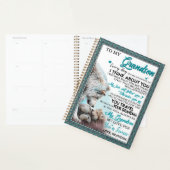 Amour Grandson | Lettre à mon petit-fils de grand- (Devant avec enveloppe)