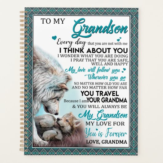 Amour Grandson | Lettre à mon petit-fils de grand- (Devant)