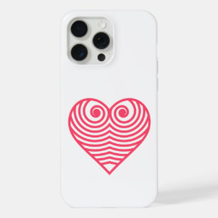 Amour Hypnotique – Cœur Contourné Minimaliste Roug