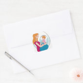 "Amour inconditionnel : Sticker d'amour pour la mè (Enveloppe)