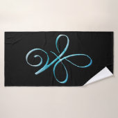 Amour inconditionnel turquoise (Serviette de bain)