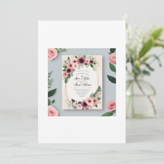 Amour intemporel : Un Faire-part de mariage (Debout devant)