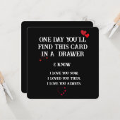 Amour intemporel : Une carte de conservation pour  (Devant/Arrière en situation)