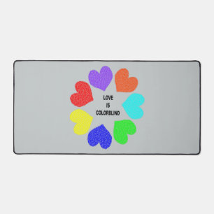 Amour interracial Coeurs arc-en-ciel