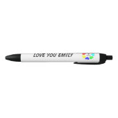 Amour interracial Coeurs arc-en-ciel Stylo personn (Bas)