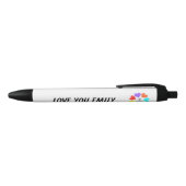 Amour interracial Coeurs arc-en-ciel Stylo personn (Haut)