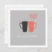 "Amour invitation de douche chez premier Latte" (Devant / Derrière)