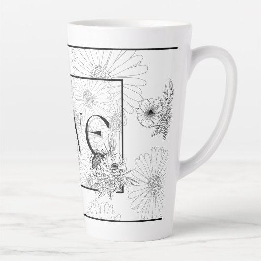 Amour latte mug (Droite)