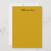 Amour & le coucher de soleil _ Invitation (Dos)