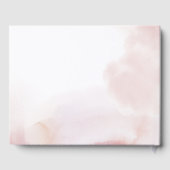 Amour | Livre d'invité Mariage Pink Heart & Waterc (Verso)