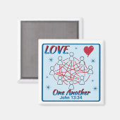 Amour l'un l'autre - John 13:34 aimant (Recto/Verso)