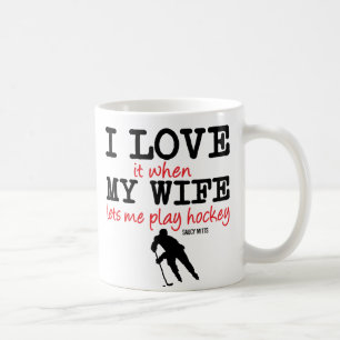 Amour Ma Femme Jouer À La Mug De Hockey