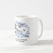 Amour, maison - tasse de blanc de Schnauzer (Devant droit)