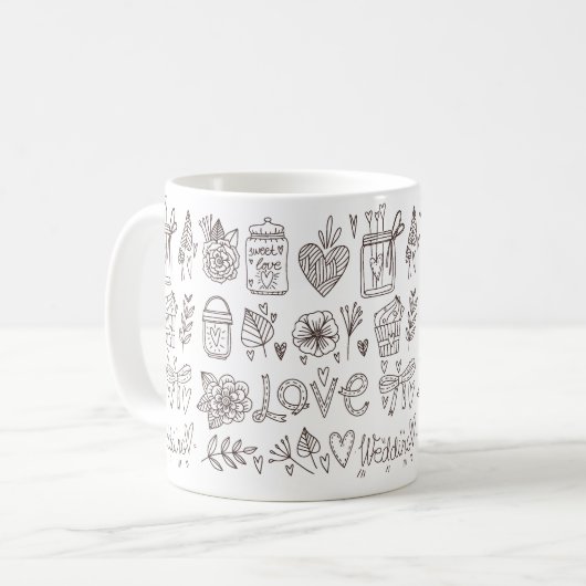 amour mariage mug (Devant gauche)