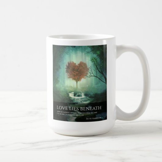Amour Mensonge Sous 15 oz De Mug À Droite (Droite)