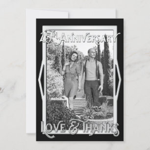 Amour & Merci 25e anniversaire Silver Votre photo