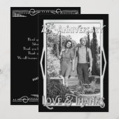 Amour & Merci 25e anniversaire Silver Votre photo (Devant / Derrière)