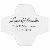 Amour & merci ajouter nom du couple mariage ajoute (Plat)