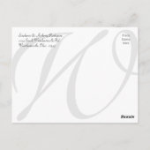 Amour/Merci Carte de remerciements de mariage pers (Dos)