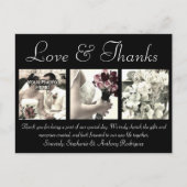 Amour/Merci Carte de remerciements de mariage pers (Devant)