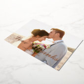 Amour & merci carte de remerciements feuille maria (Rotation)