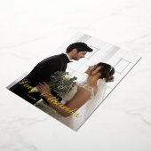 Amour & merci carte de remerciements feuille maria (Rotation)