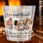 Amour & Merci Elegant 3 Photo Bride Mariage de cha<br><div class="desc">Ajoutez la touche finale à votre mariage avec ces lunettes photo personnalisées amusantes. Parfait comme les faveurs de mariage à tous vos invités. Customisez ces faveurs de mariage avec votre photo mariage préférée, photo nouvellement mariée, et personnalisez avec le nom et la date. Consultez notre collection de mariages pour les...</div>
