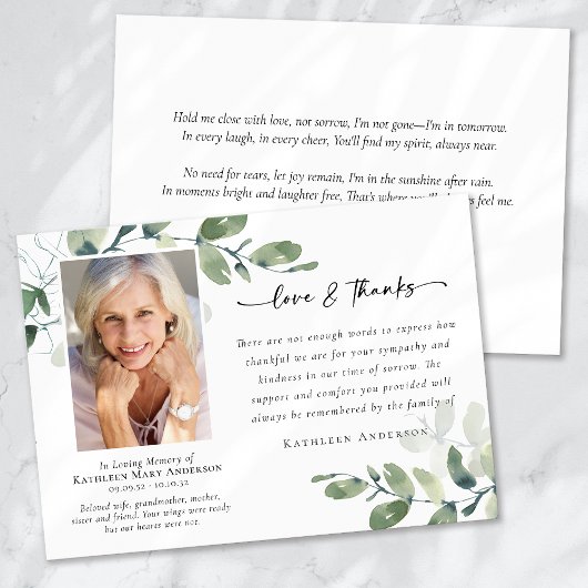 Amour & Merci Eucalyptus Funeral Photo