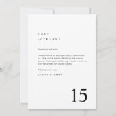 Amour & Merci | Mariage de script rustique (Dos)