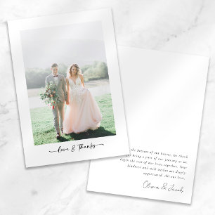Amour & Merci Mariage photo minimaliste moderne