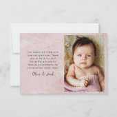 Amour & Merci Modern Four Photo Nouveau bébé (Dos)