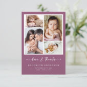 Amour & Merci | Modern Four Photo Nouveau bébé (Debout devant)