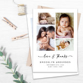 Amour & Merci Modern Four Photo Nouveau bébé