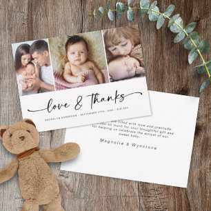 Amour & Merci Modern Trois Photo Nouveau bébé