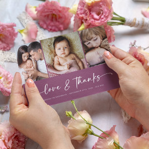 Amour & Merci Modern Trois Photo Nouveau bébé