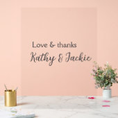 Amour & merci nom du couple mariage simple minimal (Mariage)