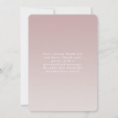 Amour & Merci Ombre Mauve Mariage Photo Overlay (Dos)