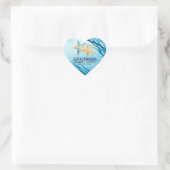 Amour & Merci. Stickers Mariage Starfish (Sac)