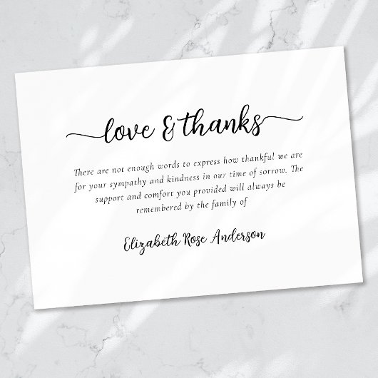 Amour & Merci Sympathy Funeral