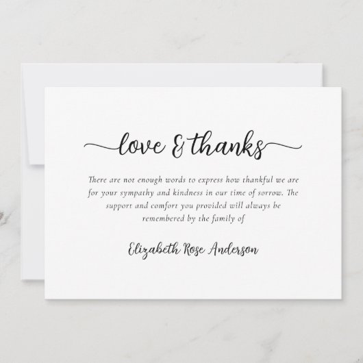 Amour & Merci Sympathy Funeral (Devant)