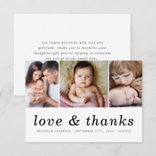 Amour & Merci Trois photo Nouveau bébé