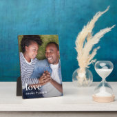 Amour minimal avec des noms Plaque photo (Côté)
